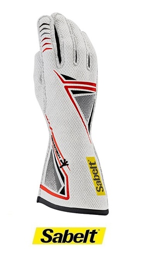 TG11 Sabelt Gloves - White - FIA 8856-2018