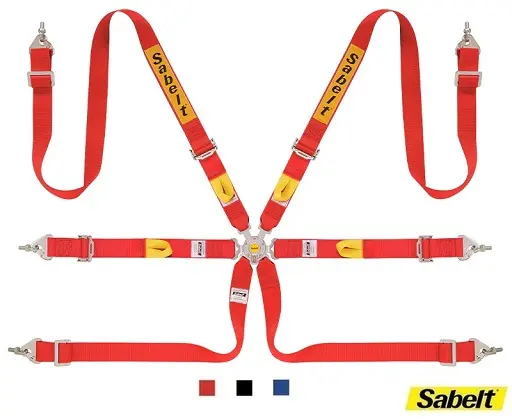 Sabelt steel 2"/2" harness - 6 points - CCS622S Up- FIA 8853-2016